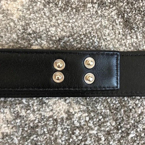 Handmade Arrowhead Lambs Leather Black Belt - Picture 4 of 8